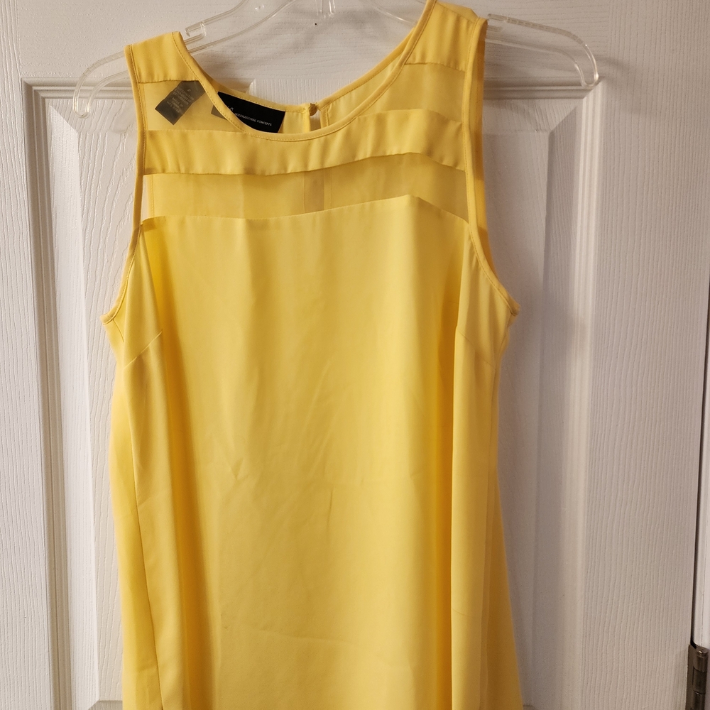 INC International Concepts Yellow Tank Top